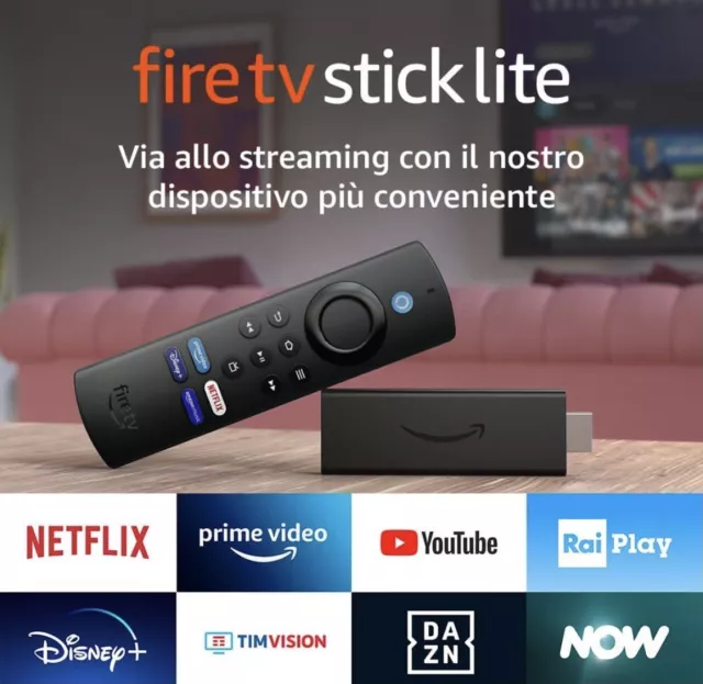 Ultima Genreazione Amazon Fire Tv Stick Hd Con Telecomando Vocale Alexa