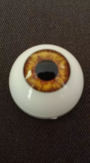 22 MM Pabol Hazel / Green GR05 Acrylic Half Round Doll Eyes Fast Shipping