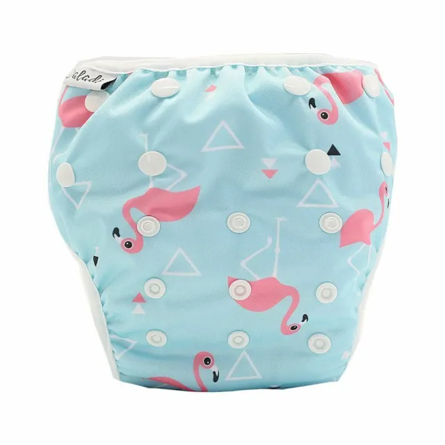 Reusable Swim Nappy Pant Diaper Newborn Baby Toddler Swimming Unisex Flamingo