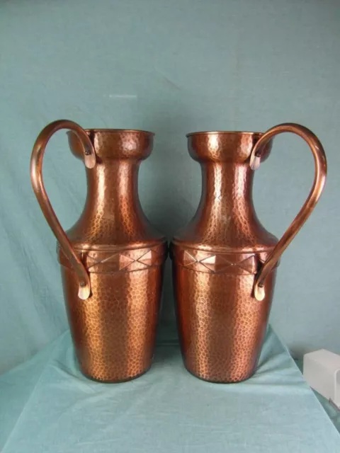 Paar Bodenvase Krug Antik Kupfer Vase 2 Stück Schirmständer 6,65kg Kanne 16a1