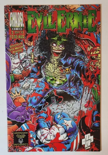 Evil Ernie vs. the Super Heroes #1 VF/NM Chaos Comics