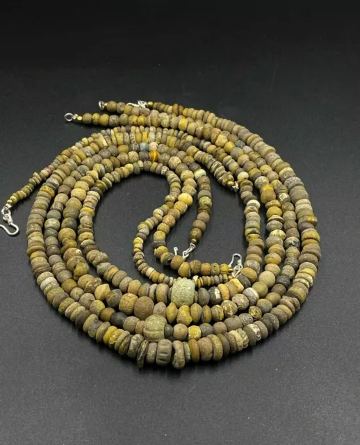 Old Beads Ancient Roman Glass Antiquities Jewelry Necklace