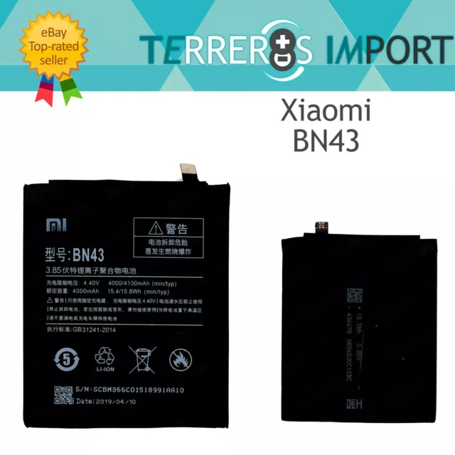 Bateria Interna Xiaomi Redmi Note 4 Global BN43 Snapdragon Premium Original