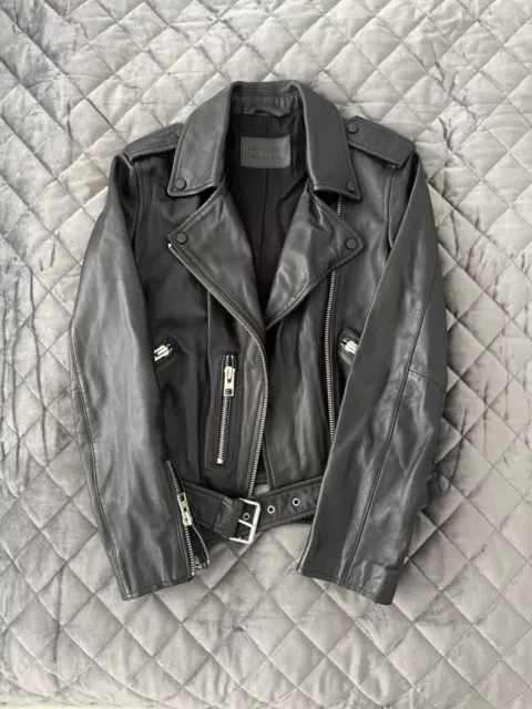 All Saints Balfern Leather Biker Jacket