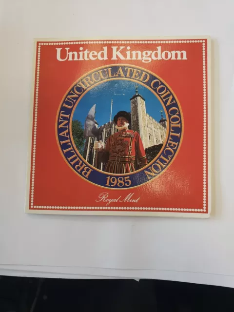 Royal Mint United Kingdom 1985  Brilliant Uncirculated  7 Coin Set