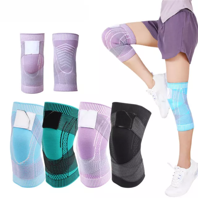 Knee Sleeve Compression Brace Support For Sport Joint Pain Arthritis Relief New