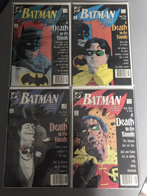 Batman 426-429 Death in the Family Complete NEWSSTAND 🔑 RUN CGC Worthy 9.2-9.8?