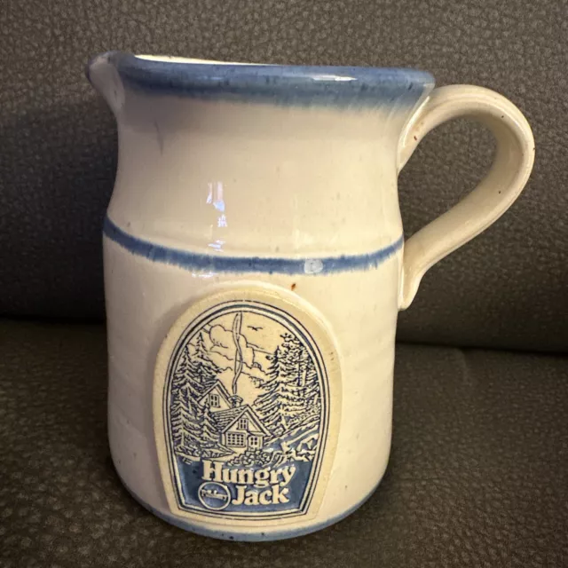 Pillsbury Hungry Jack Pottery Syrup Pitcher Vintage Deneen 1987 Special Edition