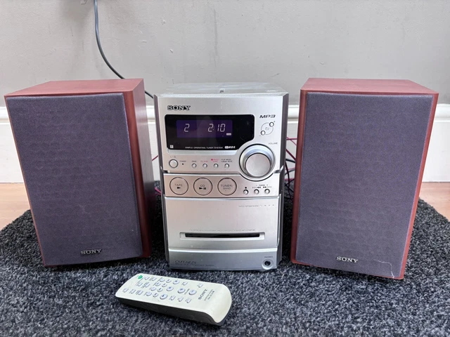 SONY AM FM Radio Stereo CD Cassette MP3 Micro Hi-Fi Component System ...