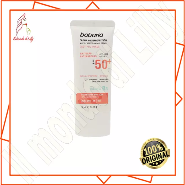 BABARIA-SOLAR MULTIPROTECCION crema antimanchas SPF50+ 50 ml