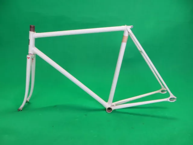 Eimei White NJS Approved Keirin Frame Track Bike Fixed Gear