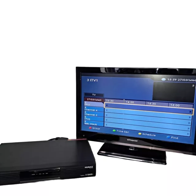 Digital Freeview TV Recorder Humax PVR-9150T 160GB Inc Remote&Scart Lead TESTED