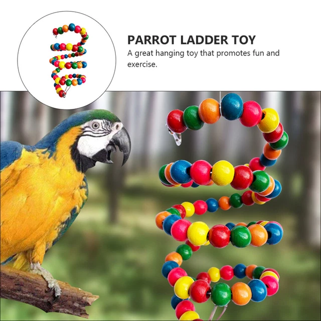 1pc educational toys Vogel Hängen Glocke Sitzstangen Papagei Kauen Spielzeug Vo 11