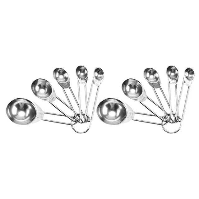 Cuchara de medición de acero inoxidable de acero inoxidable herramienta multiusos ingredientes