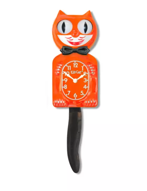 Festive Orange Kit-Cat Klock (15.5″ high) Clock