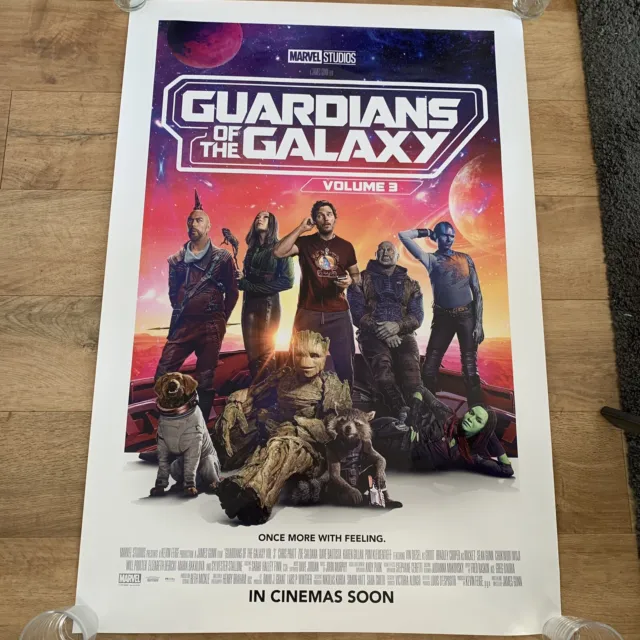 Guardians of the Galaxy 3 Original Double Sided One Sheet Cinema Poster Marvel