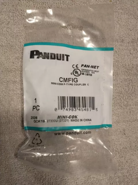 Panduit CMFIG mini-com f-type coupler c pan-net - fast shipping