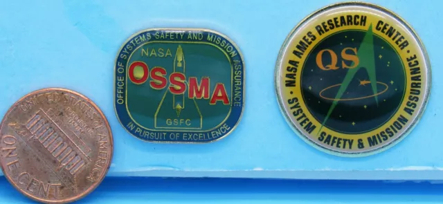 NASA PIN PAIR vtg OSSMA QS Office of SAFETY and MISSION Assurance GSFC Ames