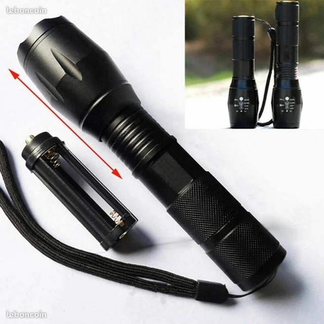 Lampe Torche LED Ultra Puissante, Rechargeable USB, Étanche Et Portable Pour Camping Randonnee Peche Urgences 96242953