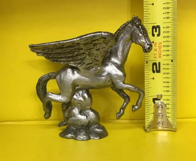 Pegasus Figurine Made Of Pewter 3” Rb