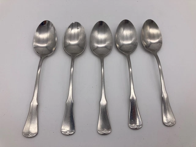 Oneida Community PATRICK HENRY Teaspoon Satin Set 5 Teaspoons