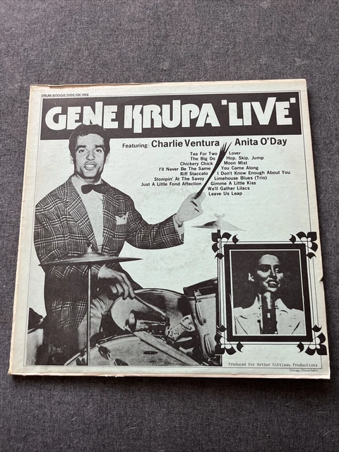 Gene Krupa “Live” Featuring Charlie Ventura and Anita O’Day