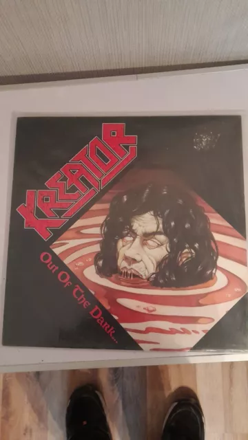 Kreator – Out Of The Dark (Into The Light) 1988 NOISE 12" EP RED VINYL N0118-4