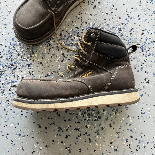 KEEN UTILITY WORK Boots Men 12D Brown ASTM F241318 Steel Toe