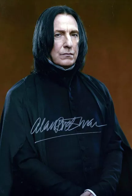 Alan Rickman Professor Snape Harry Potter  Autographed Signed Photo (Reprint 86)