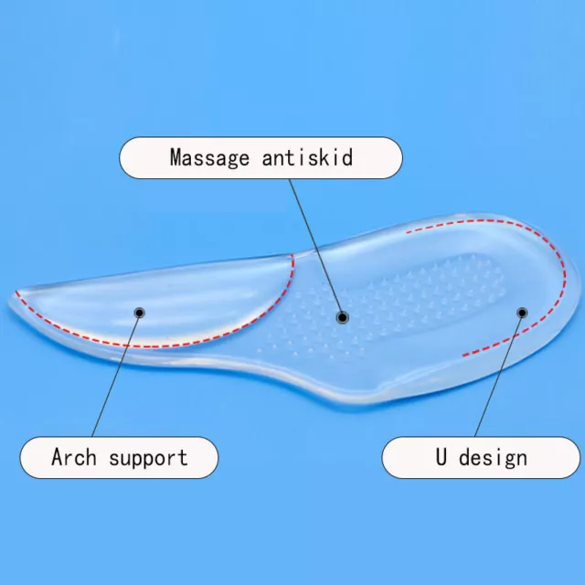 1pair Arch Support Flat Feet Cushion Pads Women High-Heel Shoes Insoles Inserts