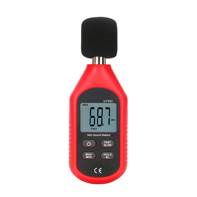 UT353 Tester decibel rumore display LCD con simboli Keep ON/OL e max/min