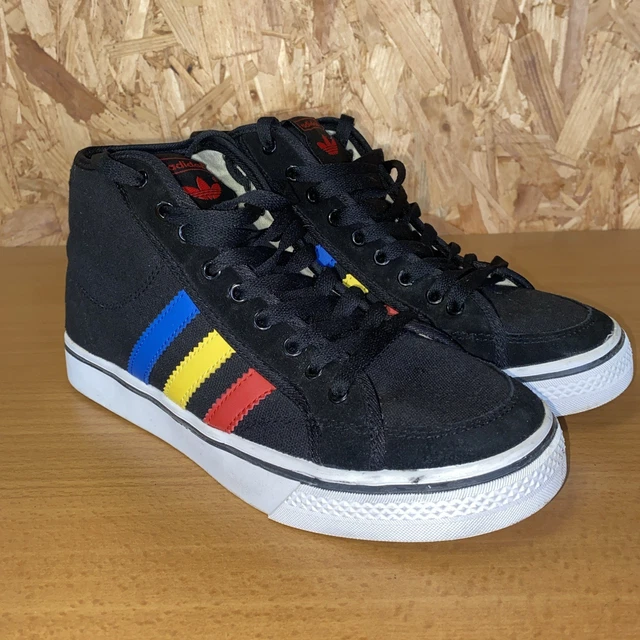 ADIDAS NIZZA CANVAS High Top Trainers PicClick UK