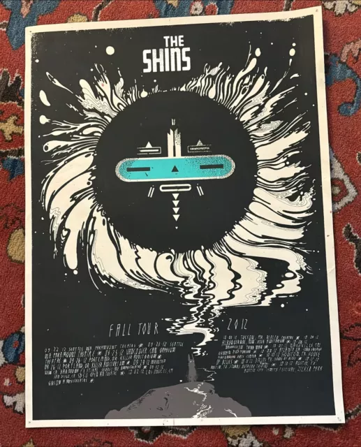 Original THE SHINS Fall Tour 2012 Large Concert Poster 18" X 24"