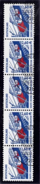 Bund BRD 2003; 5er Streifen mit NUMMER; Mi.Nr. 2322 R; saub. gestempelt