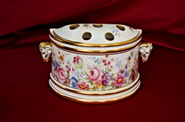 Vintage Lynton Derby Handpainted Fine Bone China Bough Pot