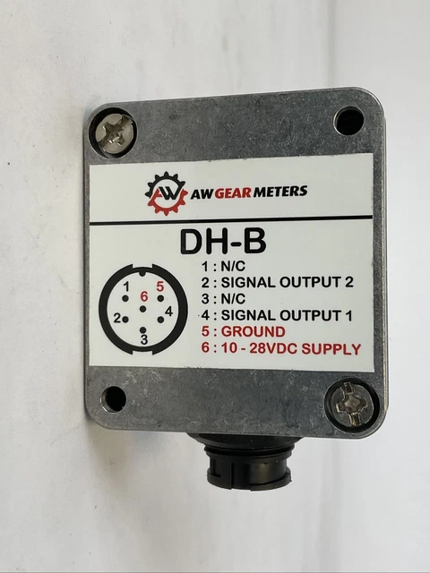 Aw Gear Meters Dh-B Flow Meter Sensor 10-28Vdc