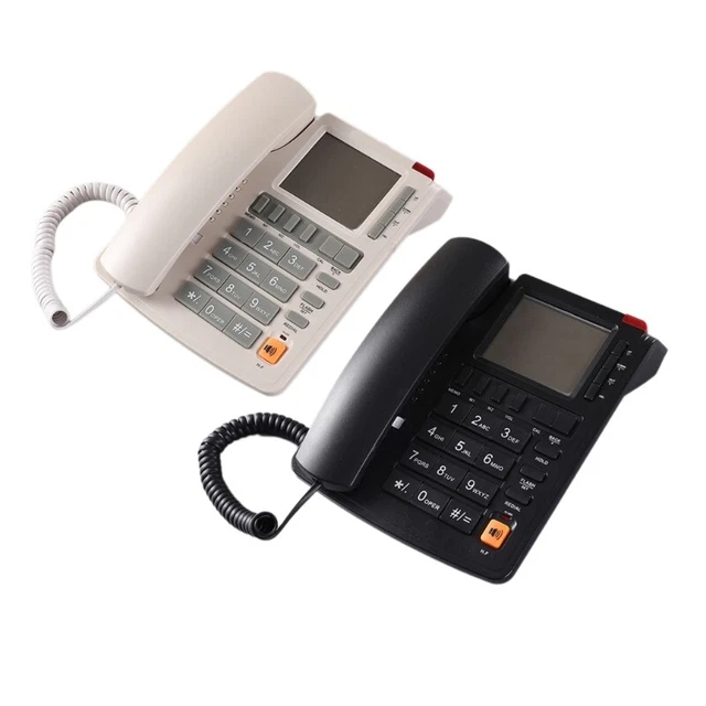 Corded Telephone Desktop Landline Telephone with Caller Display for Front Desk