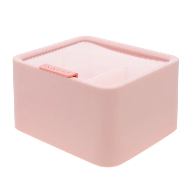 Bathroom Storage Box Makeup Sticks Box Cotton Swab Container Round