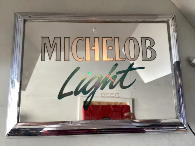 Vintage Michelob Light Light-Up Mirror - Anheuser Busch - 20" x 15"