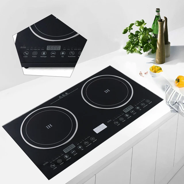 2600W ELECTRIC INDUCTION Ceramic Cooktop BuiltIn 2 Burner Touch
