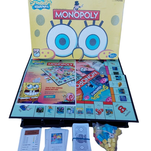 Monopoly SpongeBob Squarepants Edizione 2005 &ndash; Ricambi E Pezzi Di Gioco (Scegli Tu Quelli Che Vuoi!)