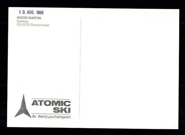 MARTIN KNÖRI AUTOGRAMMKARTE Original Signiert Skialpin + A 201109 EUR 2