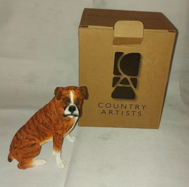 Country Artists Best in Show "Boxer Sitting" No: 03355 Ornament Rare Boxed