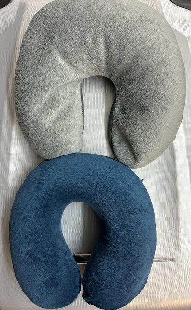 2 Neck Support Memory Foam Beads U Shape Travel Pillow Airplane Cushion Mix