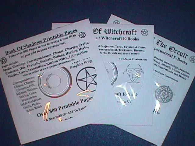 3 CD Pack ~ BOS Pages, Wicca/Witchcraft eBooks & Occult eBooks