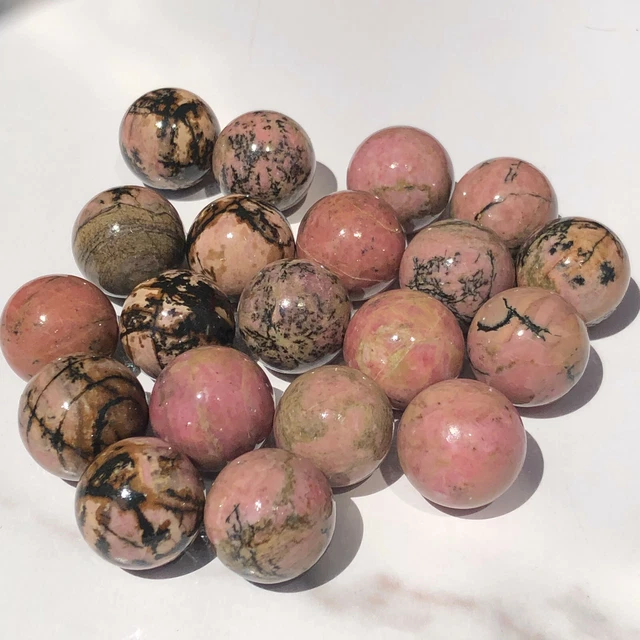 Wholesale --10PCS--20mm--Natural 'Bustamite'Quartz Crystal Sphere Reiki Healing Wholesale --10PCS--20mm--Natural 'Bustamite'Quartz Crystal Sphere Reiki Healing