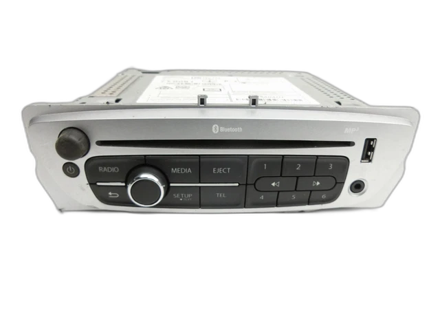 Radio d’auto CD MP3 Bluetooth USB Aux pour Renault Grand Scenic III JZ 13-16