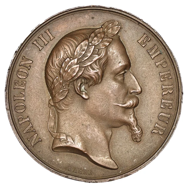 Médaille En Argent Napoléon III Par Oudiné, Non Attribuée, XIXème Siècle