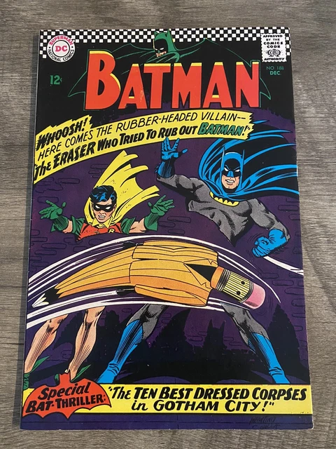 Batman #188 Comic Book RAW 7.0 *KEY* 1st appearance of The Eraser SILVER AGE