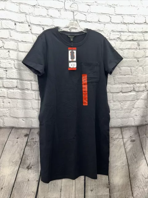 Banana Republic Ladies Women's  T- Shirt Dress Medium Black